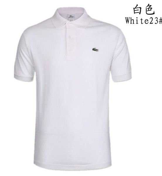 

2020 mens designer polos brand horse crocodile embroidery clothing men fabric letter polo t-shirt collar casual t-shirt tee shirt, White