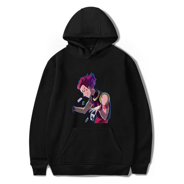 

x hoodie for men women kid girl sweatshirt hisoka clothes, Black
