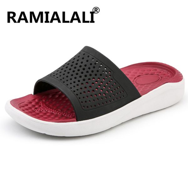 

comfortable flip flops fashion outdoor beach slippers pvc home slides slippers male non-slip summer sandals, Blue;gray