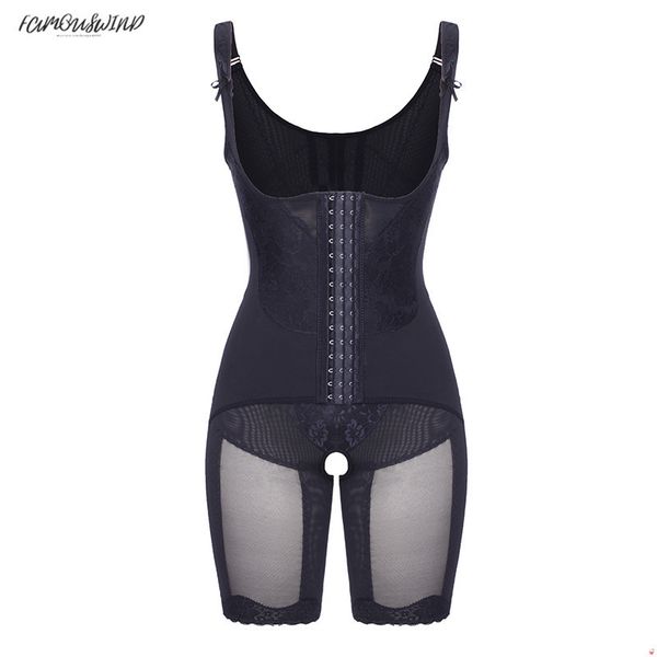 

body modeling full shaper belt waist trainer solid butt lifter thigh reducer panties tummy control push up shapewear corset, Black;white