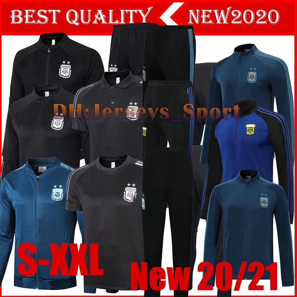 

thailand 2020 argentina men's tracksuits maradona 20 21 lautaro training suit dybala di maria otamendi aguero messi black football jack