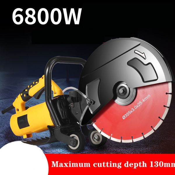 

220v 6800w electric wall chaser groove cutting machine wall slotting machine steel concrete cutting