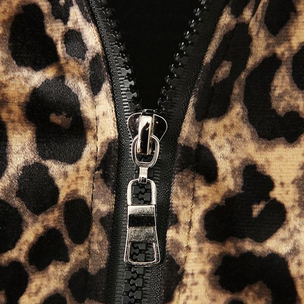 

fahion children girl clothes winter leopard color matching long sleeve zipper outwear baseball jacket 1-5t, Blue;gray