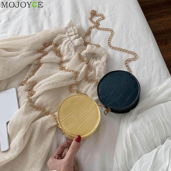 

stone pattern crossbody tote bags women round small leather shoulder bag chain female elegant crossbody shoulder supply