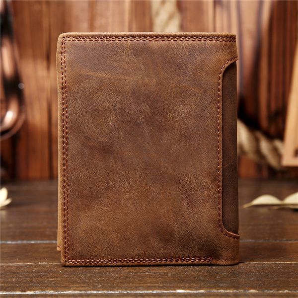 

genuine leather wallet for man money bag coin short purse leather card holder pocket male small solid fashion standard wallets, Red;black