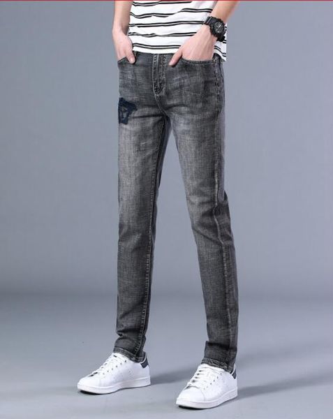 

2020 autumn pants new men's designer jeans fashion women's pants, Blue