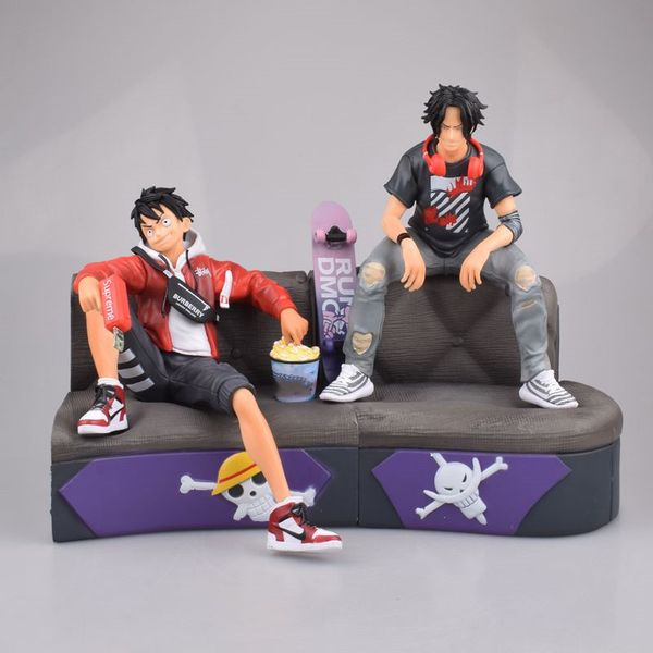 

pirate king gk fashion brand luffy ace three brothers men's group sofa model box