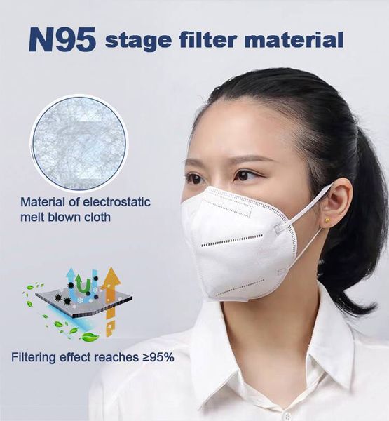 

in stock ce fda kn95 n95 disposable mask ffp2 respiratory mask kn90 with valve anti dust protective dustproof pm2.5 face mask