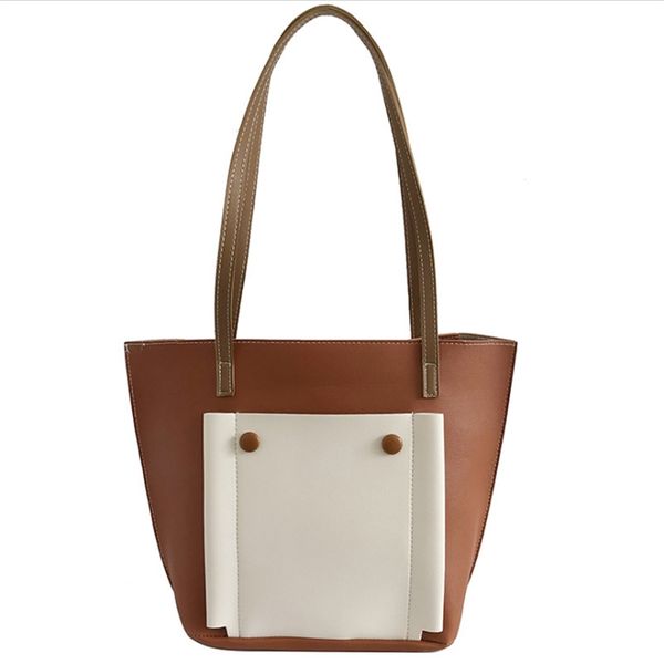 

women's bucket bag crossbody handbags pu leather bags for women casual two child package ladies large capacity shopping pouch