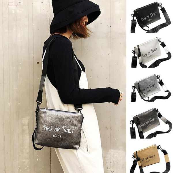 

womens rectangular portable shoulder bag fashion solid color shoulder bag zipper bag handbag solid color casual bag@py