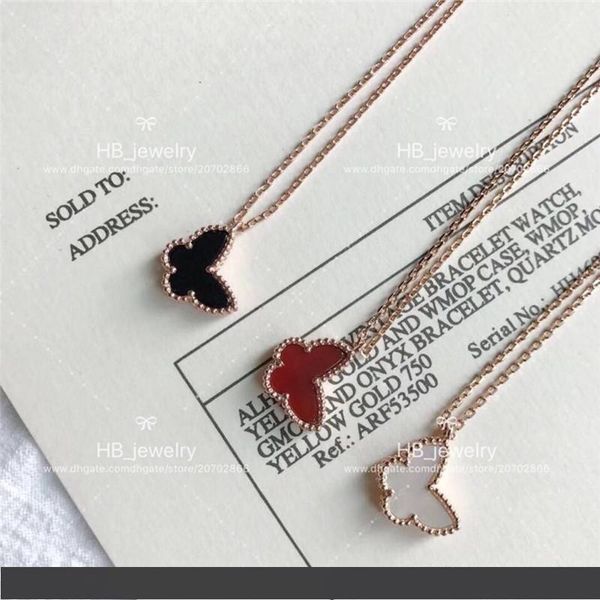 

высокое ожерелье бабочки версии с vca роскошными ювелирными изделиями шкентелем раковины агата цветка 4 листьев, неподдельными кнопками ожер, Silver