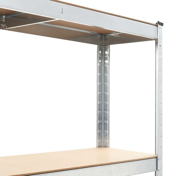 

хранение полки серебро 100x60x180 см сталь и mdf