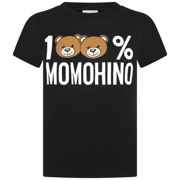 

new children designer tshirts fashion tees 2020 summer brand letters printed with bear pattern boys girls luxury t-shirts kids tees, Blue