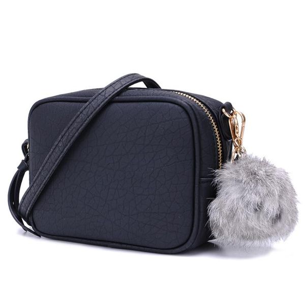 

women handbag 2020 new ladies bag fashion trend shoulder bag women small mini hair ball pu messenger