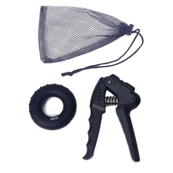 

10-32kg hand grip exerciser hand finger strengthener & 100lbs gripper rings