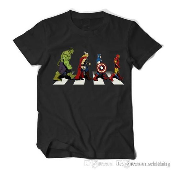 

мстители 4 endgame print designer mens tshirts marvel comics специальные мужские топы мода шею с коротким рукавом мальчик тройники, White;black