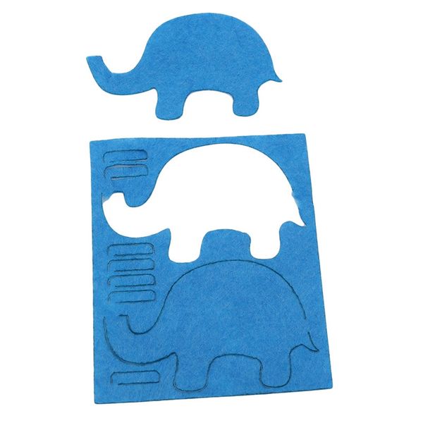 

new cut non woven fabric zoo curtain green forest needle key ring cotton ropecreative hand made fabric diy material package