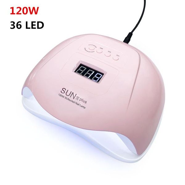 

uv led nail lamp for manicure 120w nail dryer 36pcs led machine ice lamp for manicure gel drying gel varnish