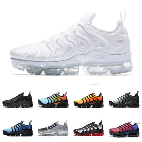 

new products men 2019 tn plus running shoes classic outdoor run shoes designer tn black white sport shock sneakers bd/4