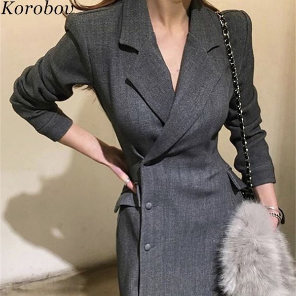 

korobov new arrival women single breasted red blazers long slim female blazer spring mujer coats 76938, White;black