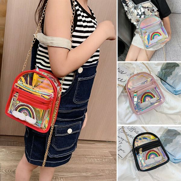 

women girl clear crossbody bag transparent travel messenger bags shoulder bag fashion casual waterproof multifunction shoulder, White