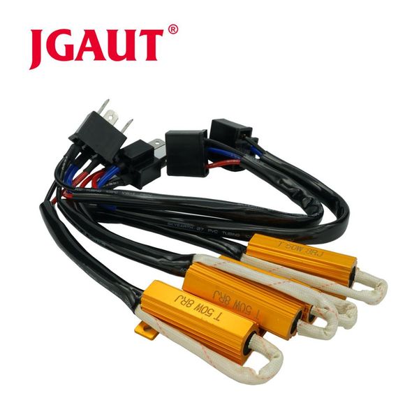 

jgaut 50w 8rj decoder double load resistor canbus h4 9007 h13 led conversion cancellers no flickering wiring