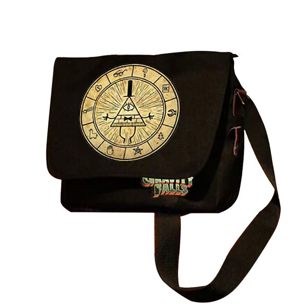 

meancat gravity falls shoulder bag students satchels bookbag