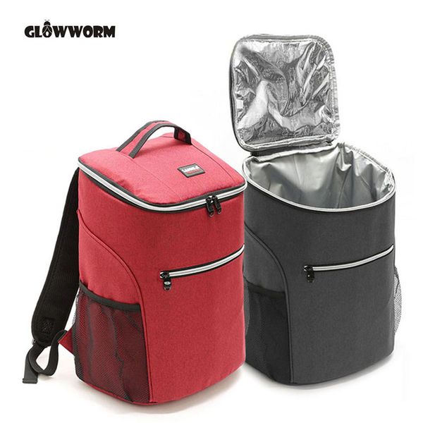 

20l 600d oxford big cooler bag thermo lunch picnic box insulated cool backpack ice pack fresh carrier thermal nevera portatil