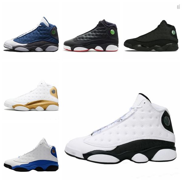 

2019 outdoor shoes 13s mens clot atmosphere grey melo flint bred black cat dmp wolf grey trainer sports sneaker 7-13 ing