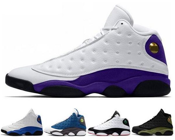 

new arrive lakers rivals 13 13s designer basketball shoes cap and gown chicago black cat flints bred dmp mens sport sneakers size 7-13