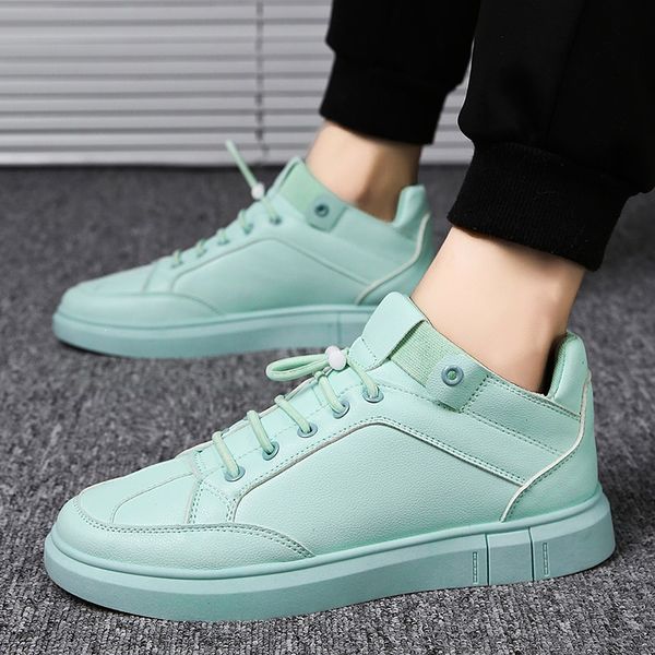 

2019 new all-in-one pedal set shoes men's casual leather shoes autumn korean all-in-one student, Black