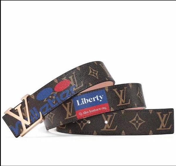 

new style belt men's and women's leather popular belt fashion belt 3.8 cm wide wholesale to buy more, Blue;gray