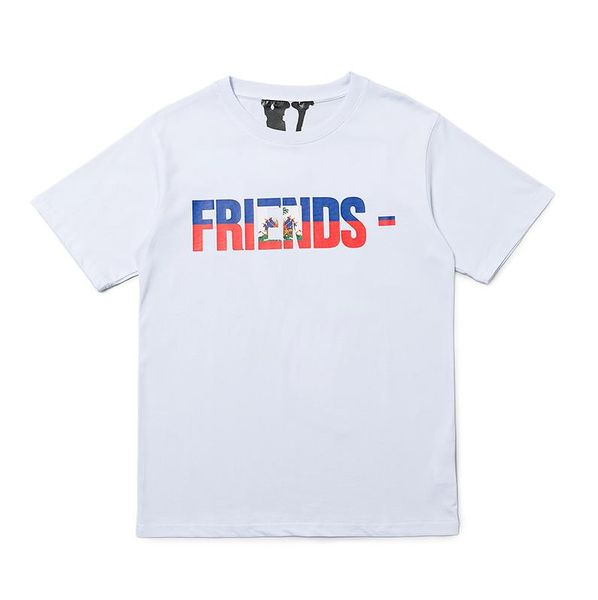 

new vlones mens designer clothes t shirt brand man women tshirts wild fashion t shirt de luxe summer t shirts hip hop tees s-xl, White;black