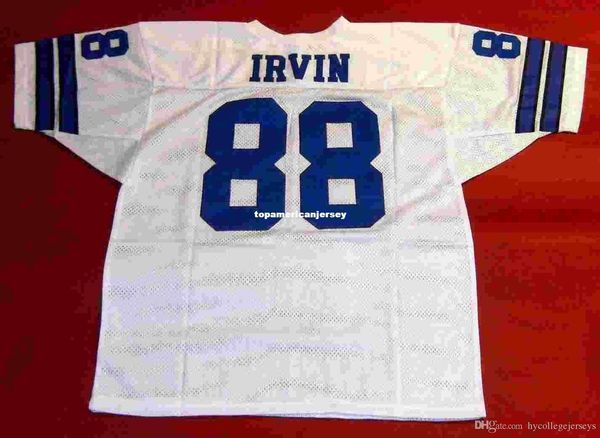 

retro #88 michael irvin custom mitchell & ness jersey white mens stitching s-5xl,6xl football jerseys running, Black;blue