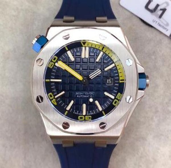 

Оптовая дуб оффшорный дайвер 42 мм механизм с автоподзаводом 15703 серии резиновый р