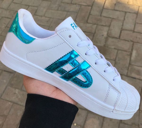 

designer superstars white black green blue gold superstars 80s pride flat sneakers super star fashion women men casual shoes size 36-44