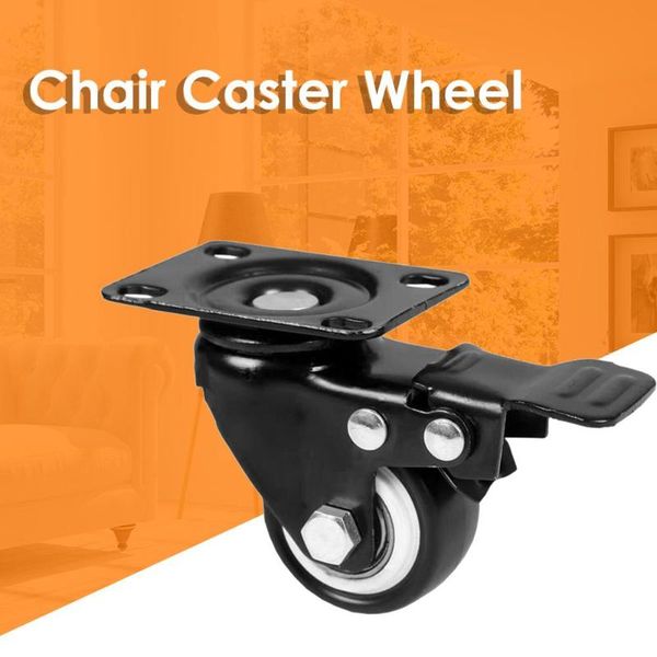 

universal movable office chair caster wheel swivel pu metal wheel rollers