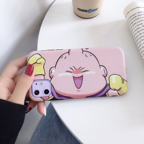 

for iphone 11 pro xs max xr phone case dragon ball cartoon 6 7 8 x plus pink cute soft cell phone cases