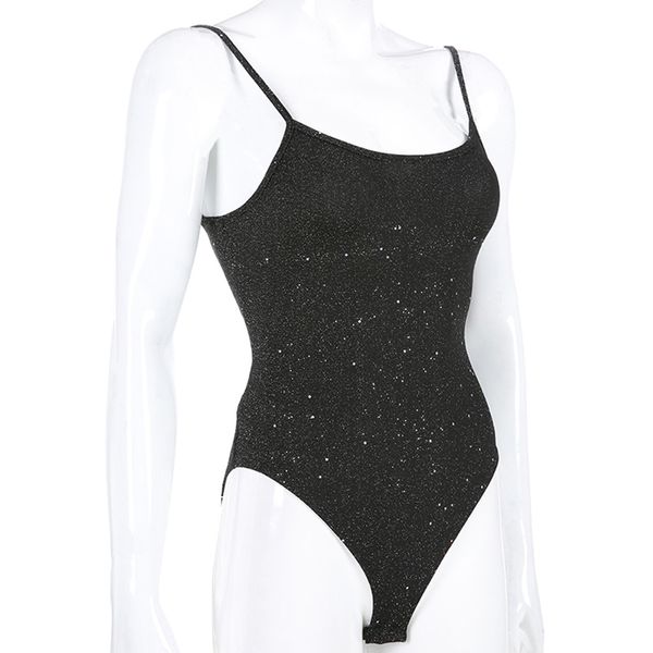 

backless cross lace up glitter bodysuit women 2019 summer stretch solid straps sleeveless slim open crotch bodysuit, Black;white