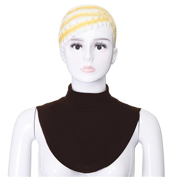 

женских мусульманского мусульманской исламской extensions шея водолазка mock модальных шеи крышка шарф 2019 новые 9 цветов, Red