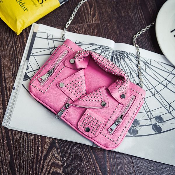 

новый корейский женская сумка тенденция пу персонализированные одежды заклепки досуг цепи одно плечо косой через руку сумка индивидуальные в