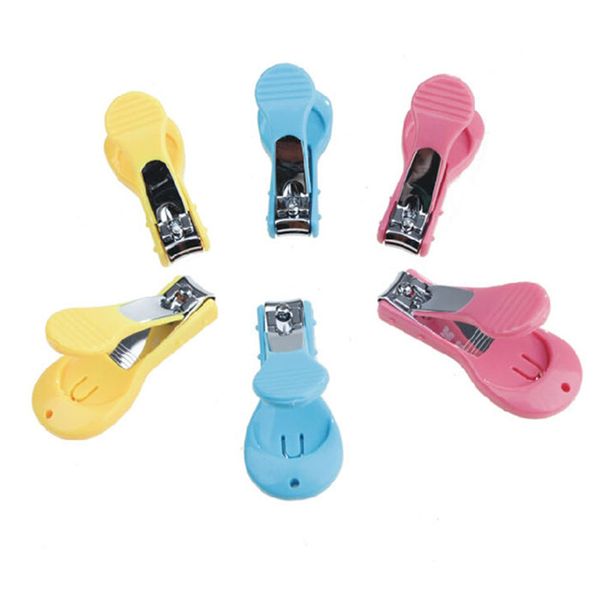 

stainless steel +abs nail clippers cartoon finger clipper safety baby set lightweight and portable random color