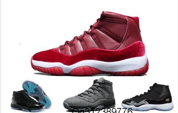 

новая горячая новая 11 бархат синей мужчины женщина баскетбол обуви 11s royal blue velvet спорт кроссовки высокого качество свободная покупк