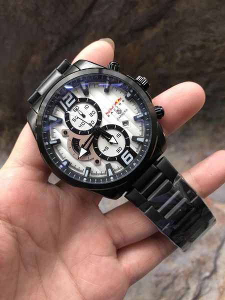 

all subdials working chronograph luxury watches men watches brand stainless steel quartz wristwatch h for men gift relojes 2021, Slivery;brown