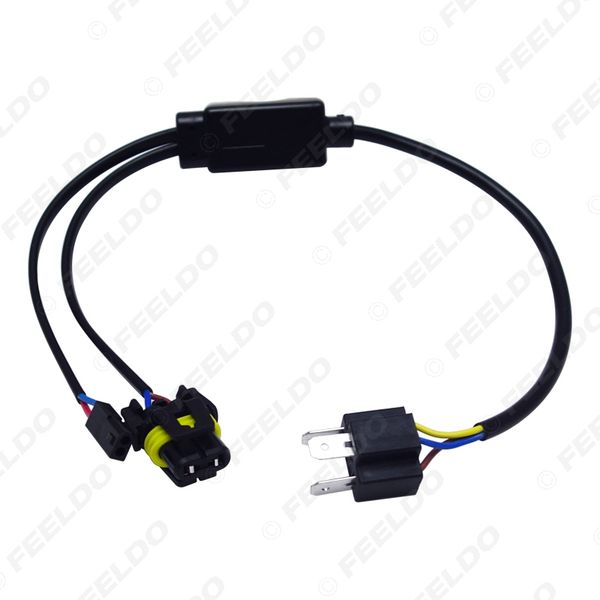 LEEWA Simplified H4/9003/HB2 Hi/Lo Bi Xenon HID Bulbs Relay Harness