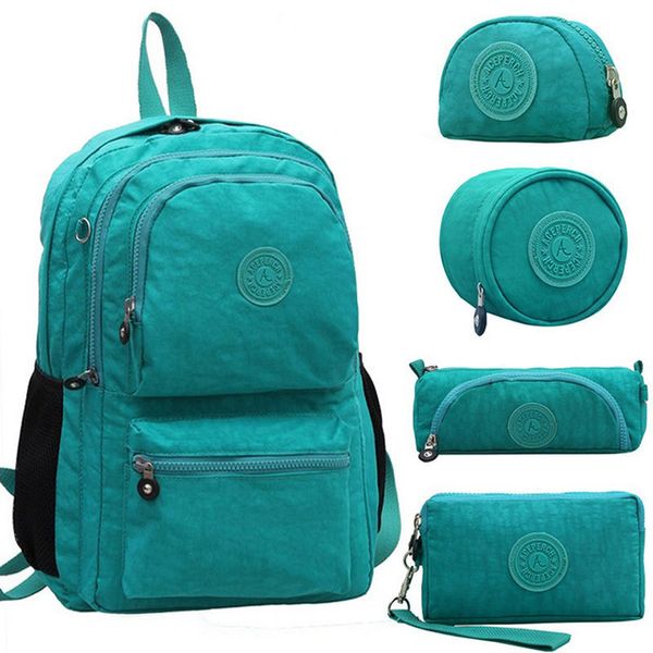 

aceperch casual 100% original 2018 bolsa kiple school backpack for teenage girl mochila escolar with monkey keychain q190416