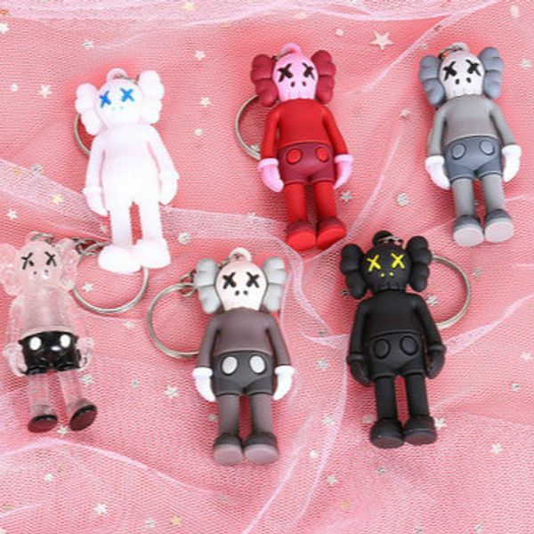 

kaws дизайнер кукла брелок для сумки модные сезам-стрит аксессуары игрушки для мальчиков мини ручной работы для хобби коллекционер роскошные, Black