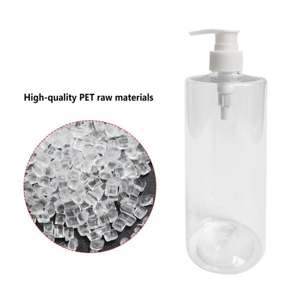 

500ml liquid soap shampoo lotion shower gel plastic empty pump bottle container