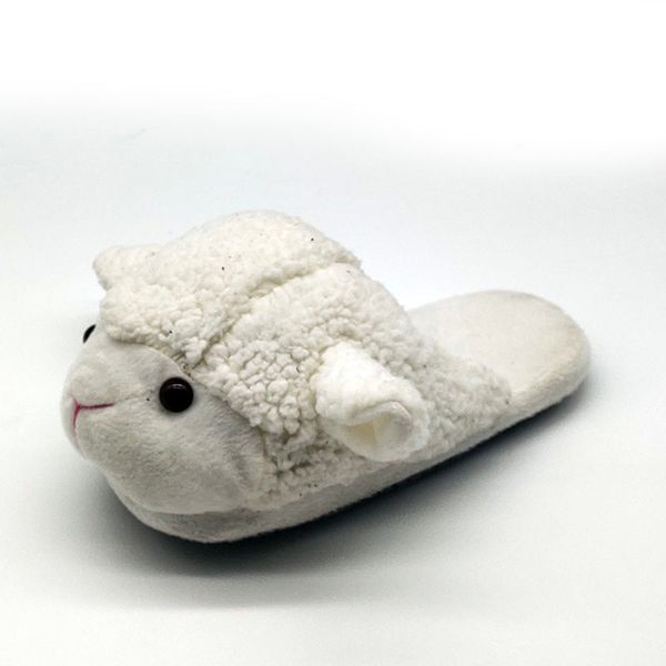 

specia custom warm winter sheep lovers home slippers thick hard bottom shoes floor fur slippers timber land shoes snow, Black