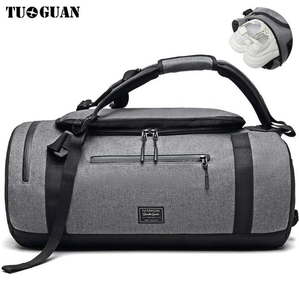 

tuguan sport gym bag for men new 2020 carry on luggage travel duffel bag waterproof fashion design for men